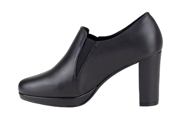 Zapato Con Tacón Alto Negra De Vestir Para Mujer Vicenza 7105 Piel Lisa