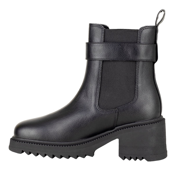 Bota Con Tacón Dama Salamandra 29950 Negro