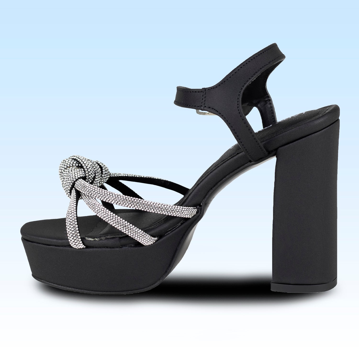 Sandalia Con Tacón Para Dama Lady Paulina 17343 Negro