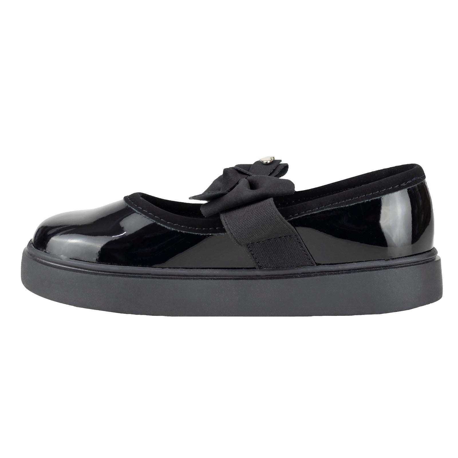 Zapato Escolar Casual Para Niña Chabelo C691-A Charol Negro 21.5-24.5