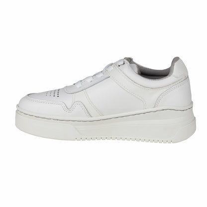 Tenis Tejidos Suela Gruesa Para Dama Lobo Solo 5762DA Blanco