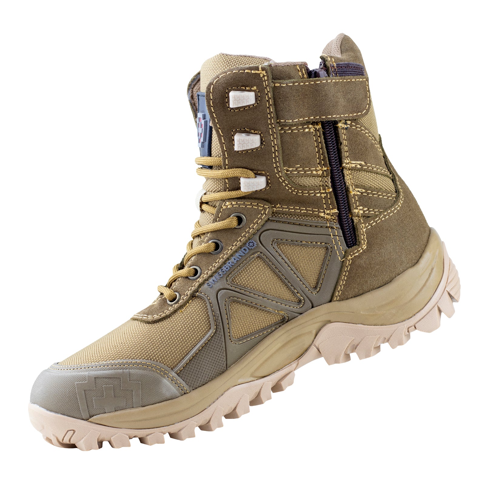 Bota Táctica Industrial Tipo I Ocupacional Caballero Swissbrand Uzwil 990 Hueso