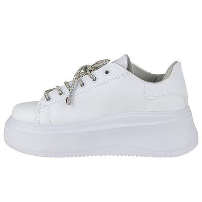 Tenis Urbano Plataforma Mujer Shadow 3014 Blanco Tornasol Pl