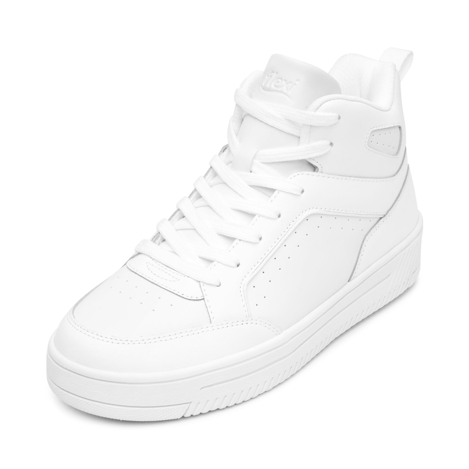 Tenis de Bota Urbano Casual Para Dama Flexi 131606 Blanco