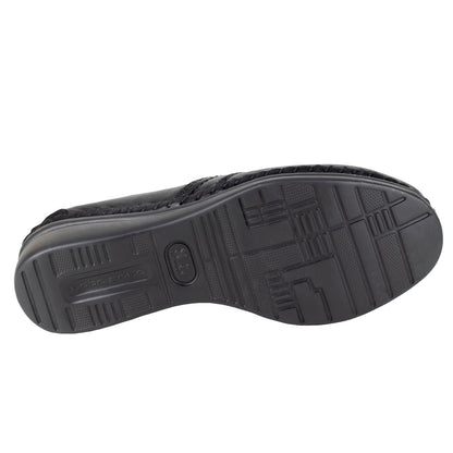 Zapato De Tacón Dama Lobo Solo Jessi 4706 Algodón Negro