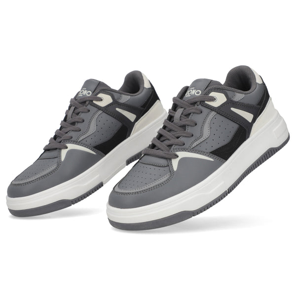 Tenis Urbano Para Caballero Capa De Ozono 615701 Gris Negro