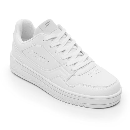 Tenis Sneaker Casual de Piel Para Dama Flexi 131601 Blanco
