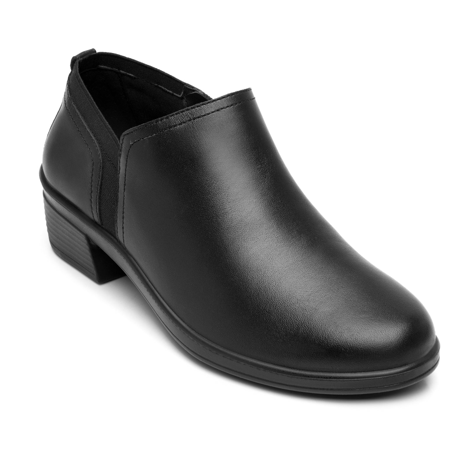 Botín Tacón Bajo Casual Para Dama Flexi 130009 Negro