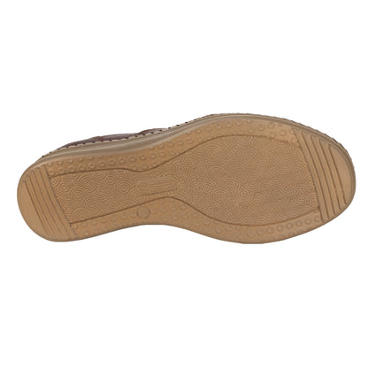 Zapato Mocasín Confort Para Dama Lobo Solo 4981 Burgundy