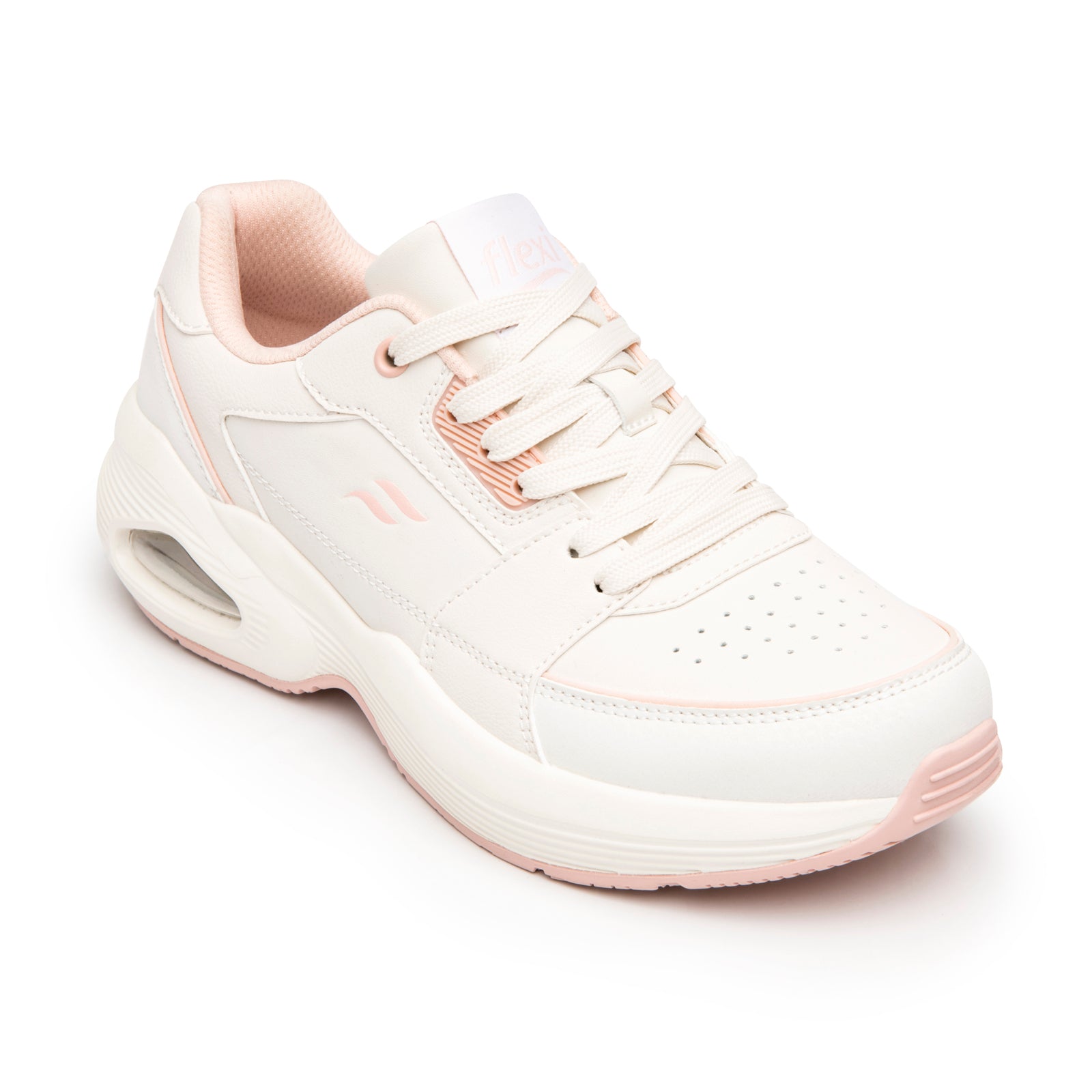 Tenis Con Capsula de Aire Confort Para Dama Flexi 131503 Beige