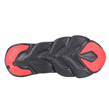 Tenis Running Para Caballero Charly 1029838 Negro Rojo