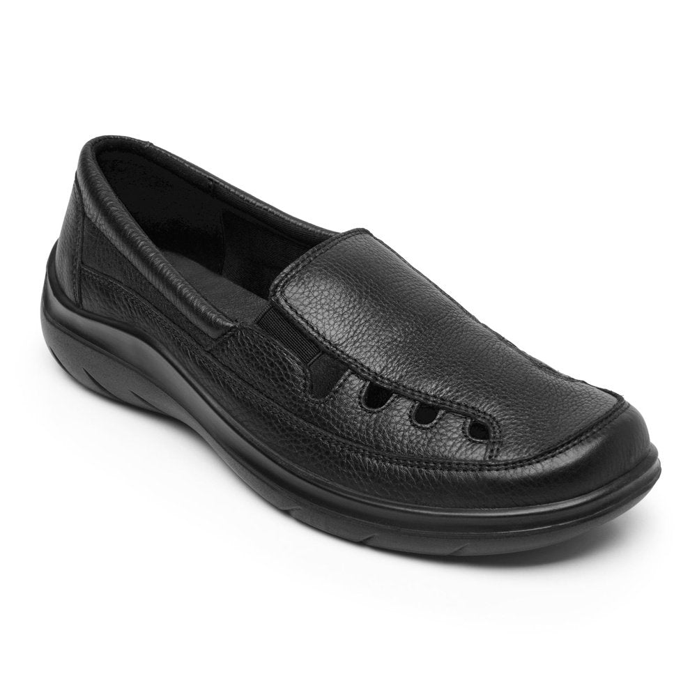 Mocasin Negro Flexi Confort Para Mujer 128701 Suela Flexible