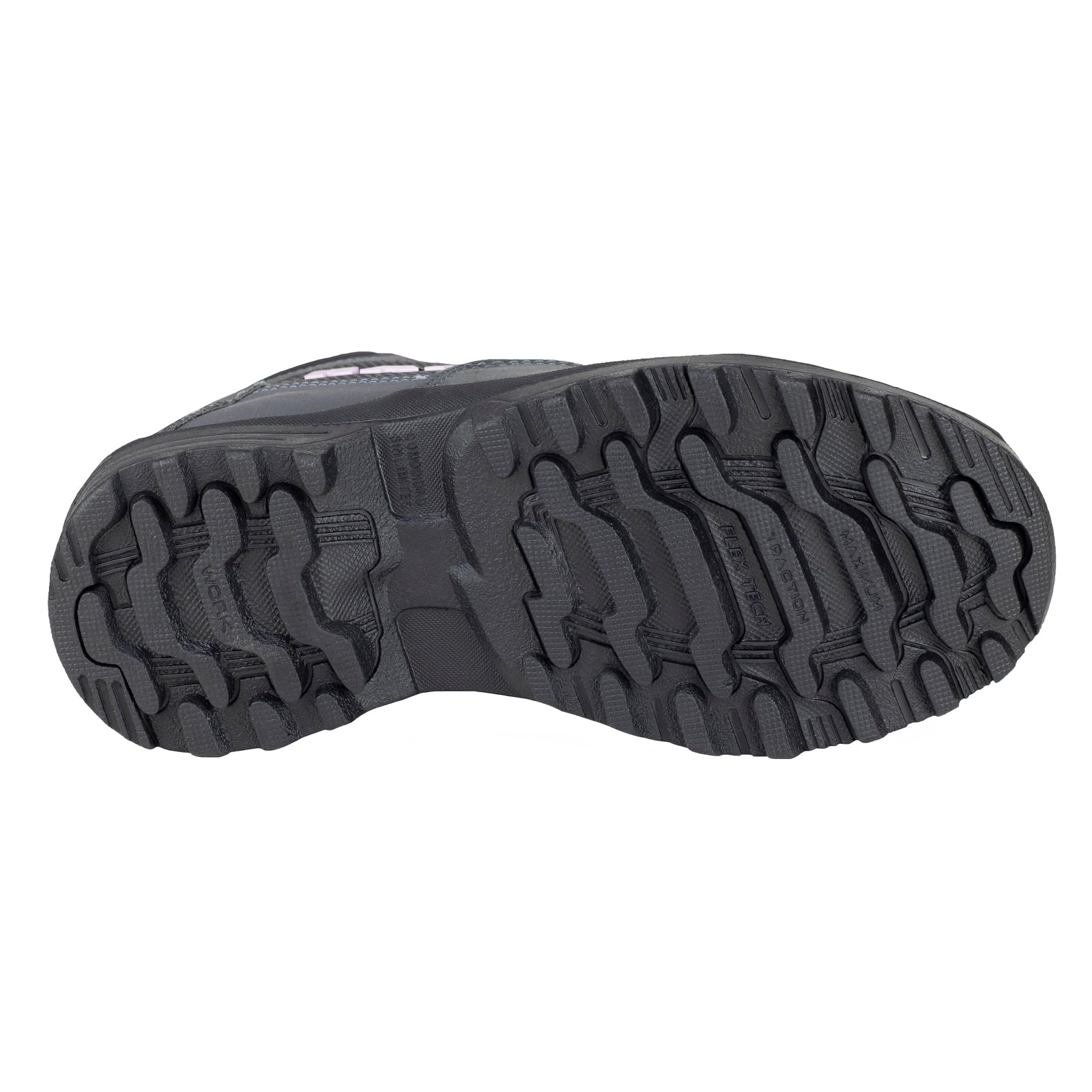 Bota Industrial Casco de Acero Para Mujer New Ram 9403 Gris Negro Lila