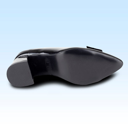 Zapatilla Clásica Para Mujer Lady Paulina 16213 Charol Negro