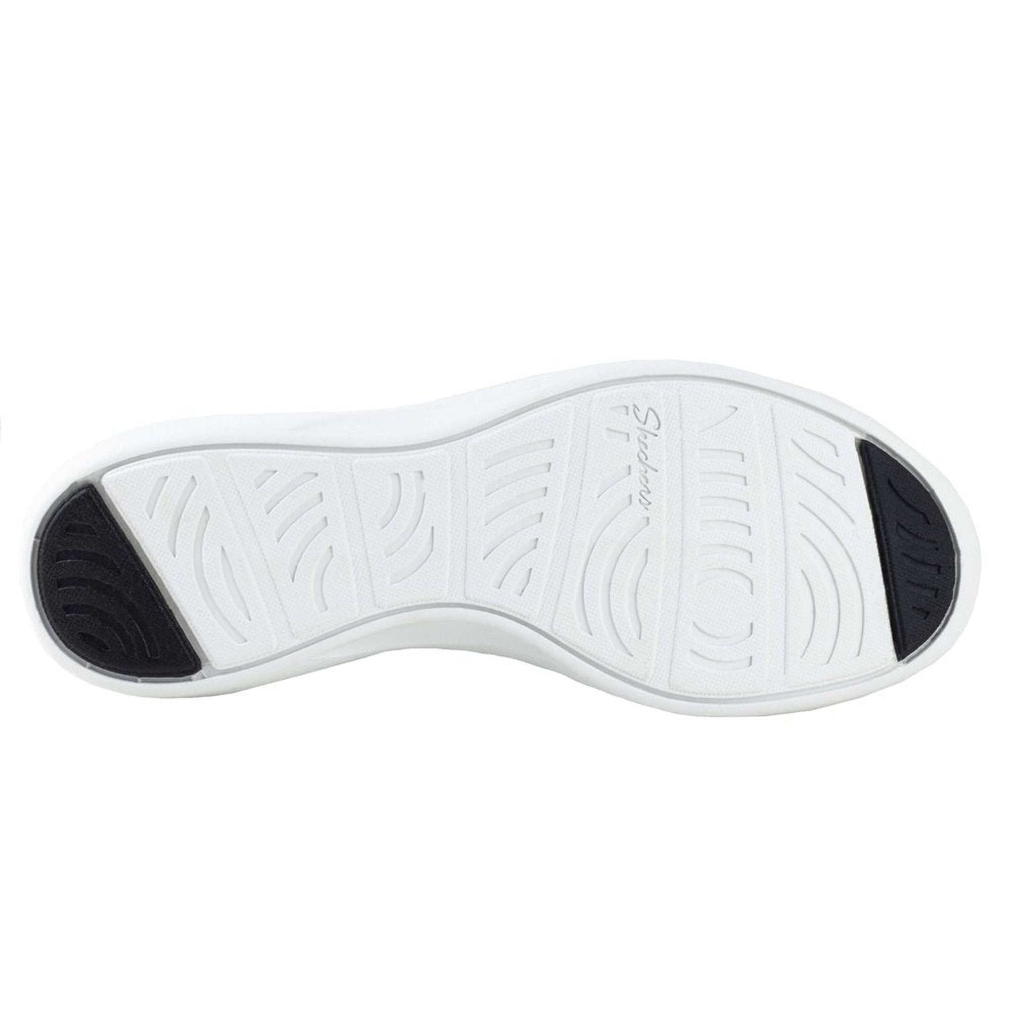 Tenis Skechers Slip On Trainers Dama 23757 Negro Blanco