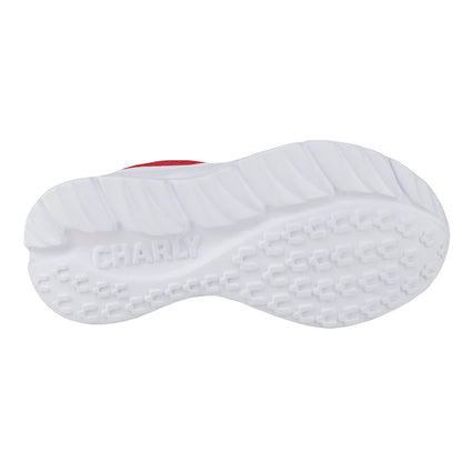 Tenis Running Para Niño Charly Kids 1098969 Rojo Blanco