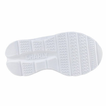 Tenis Escolar Para Niño Niña Charly 1065388 Blanco