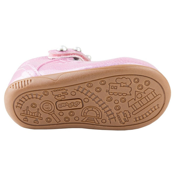 Zapato Casual De Niña Chabelo Tipo Bota C339-b Rosa Pastel