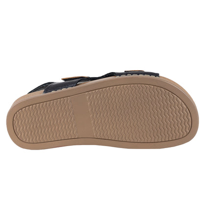 Sandalia Casual Para Dama Lobo Solo 2487 Negro