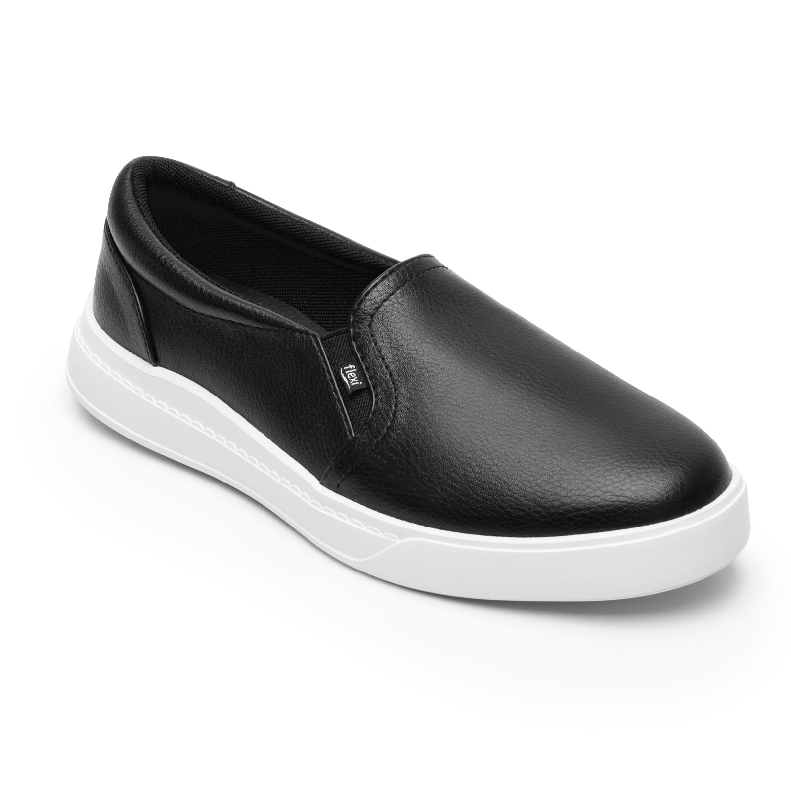 Tenis Slip On Para Dama Flexi Bardi 129203 Negro