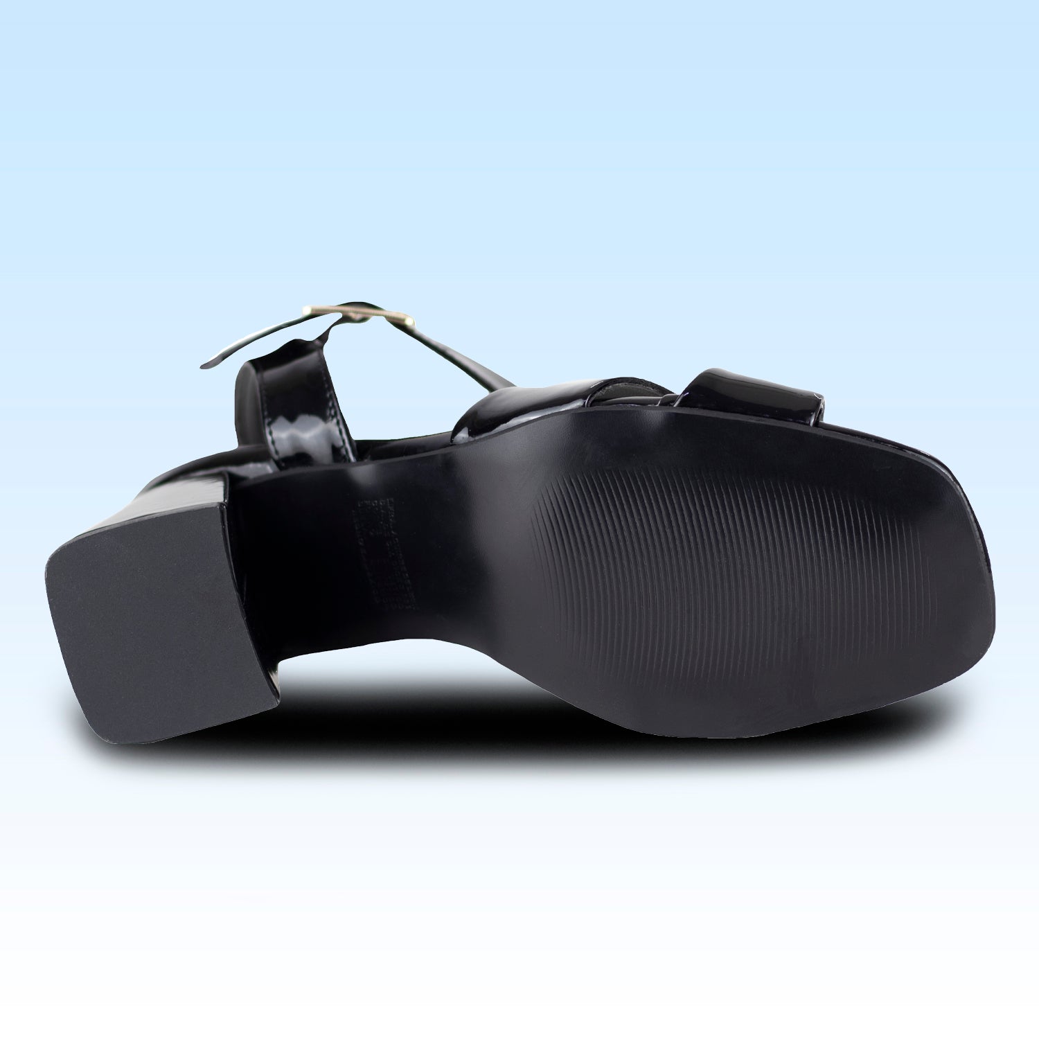 Sandalia De Tacón Dama Lady Paulina Cadiz 24322 Charol Negro