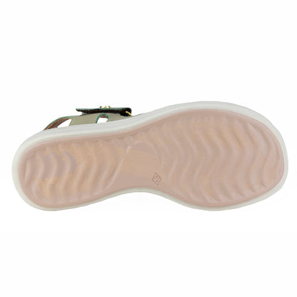 Sandalia Casual Para Dama Verde Tabaco 6042 Grey