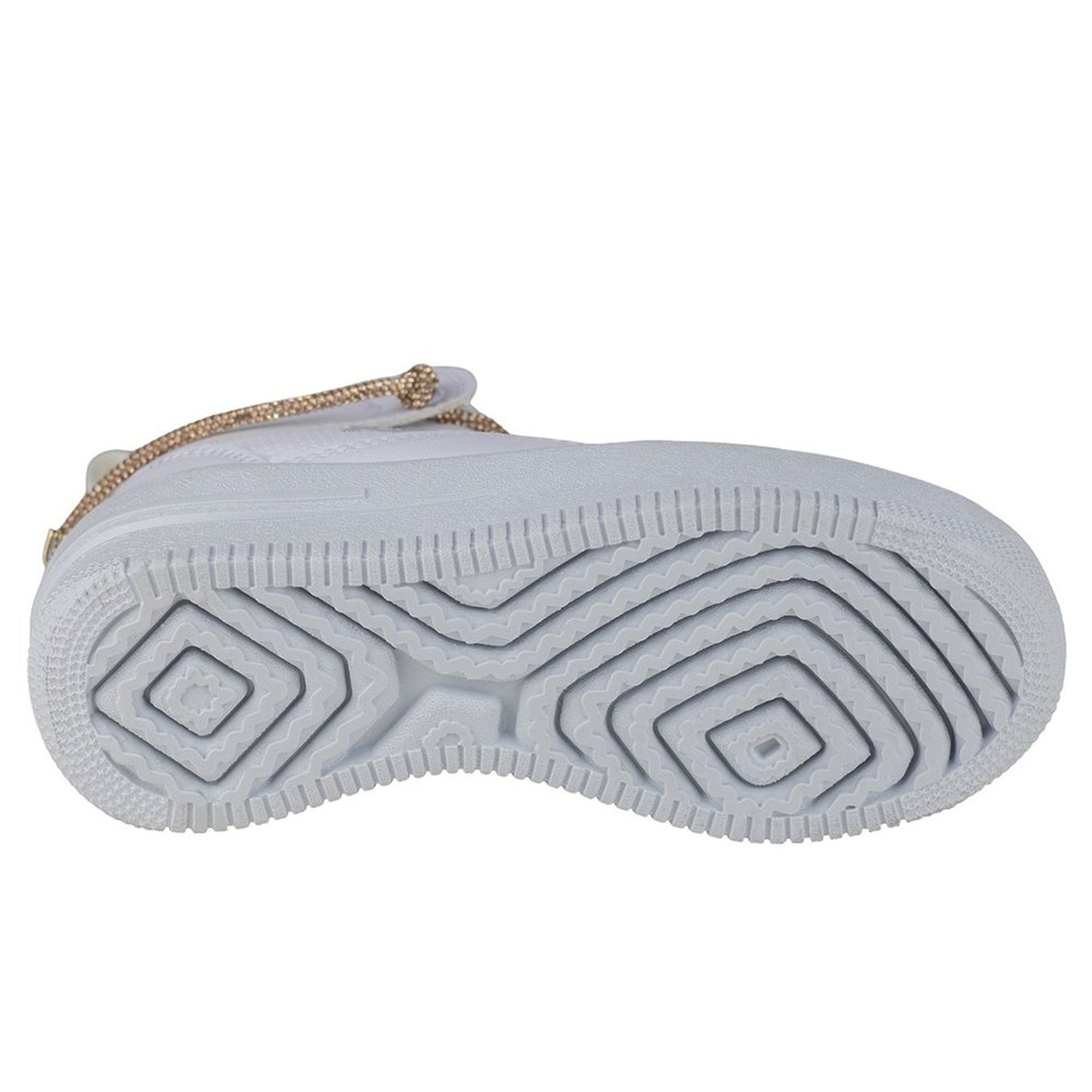 Tenis Urbano De Mujer Plataforma Shadow 3003 Blanco Oro Rosa