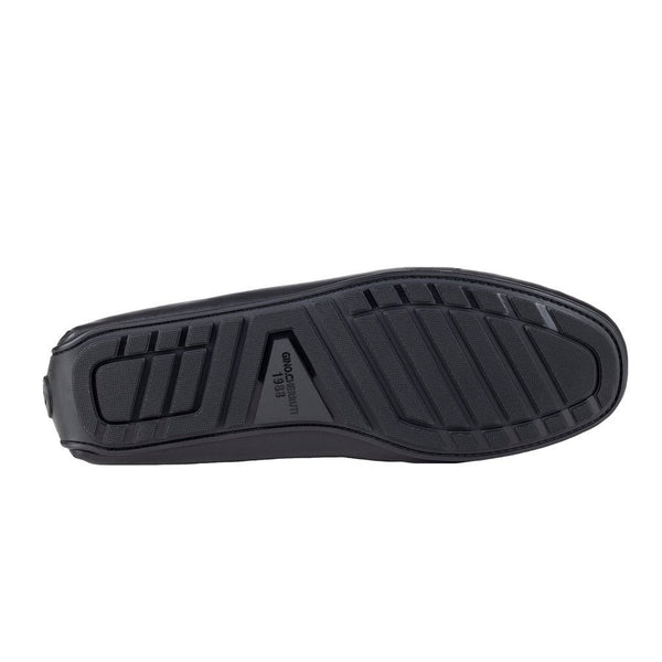 Mocasin Negro Semi Vestir Hombre Gino Cherruti 1602 Hebilla