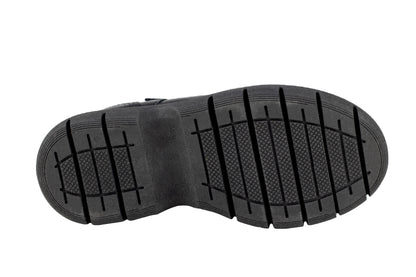Zapato Ajuste Contactel Escolar Para Niña Chabelo C713-B Negro 21.5-24