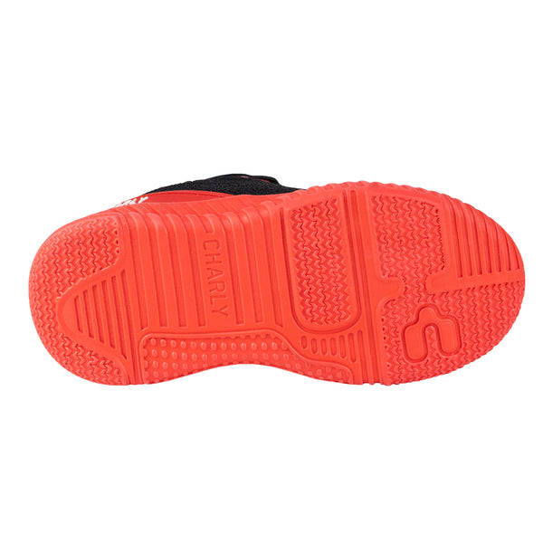 Tenis Running Para Niño Charly Kids 1098350 Negro Rojo