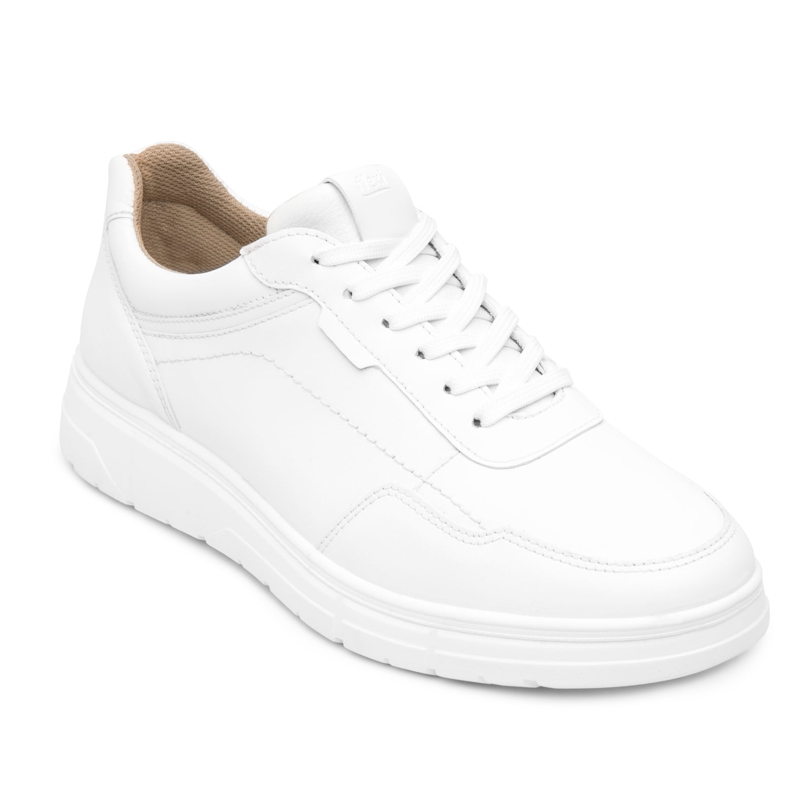 Tenis Casual Confort Piel Para Dama Flexi 137902 Blanco