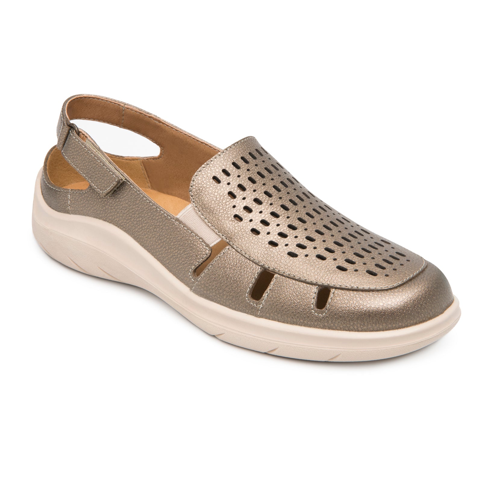 Sandalia Huarache Confort Casual Para Dama Flexi 128706 Antimonio