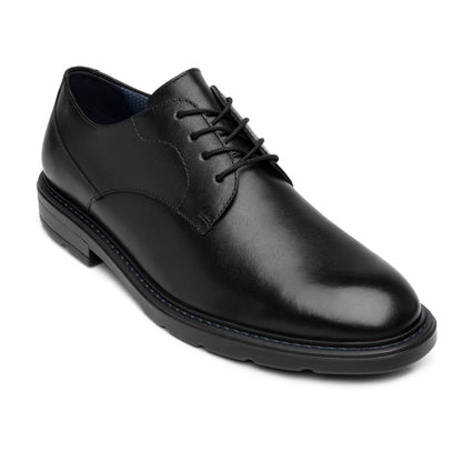 Zapato Derby Vestir Casual Para Caballero Flexi 419405 Negro