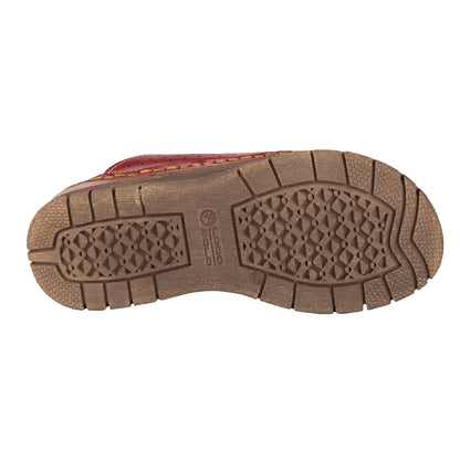 Sandalia Confort Casual Para Dama Lobo Solo 1384 Rojo