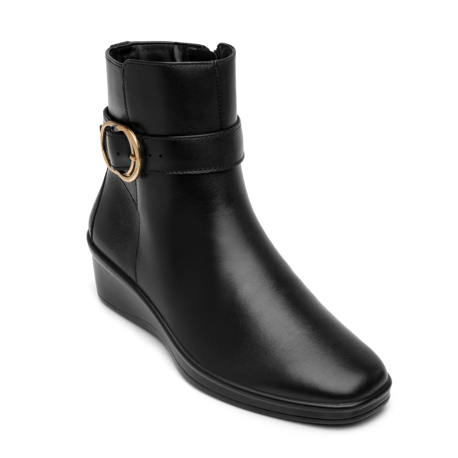 Botín Tacón Cuña Casual Para Dama Flexi 136705 Negro