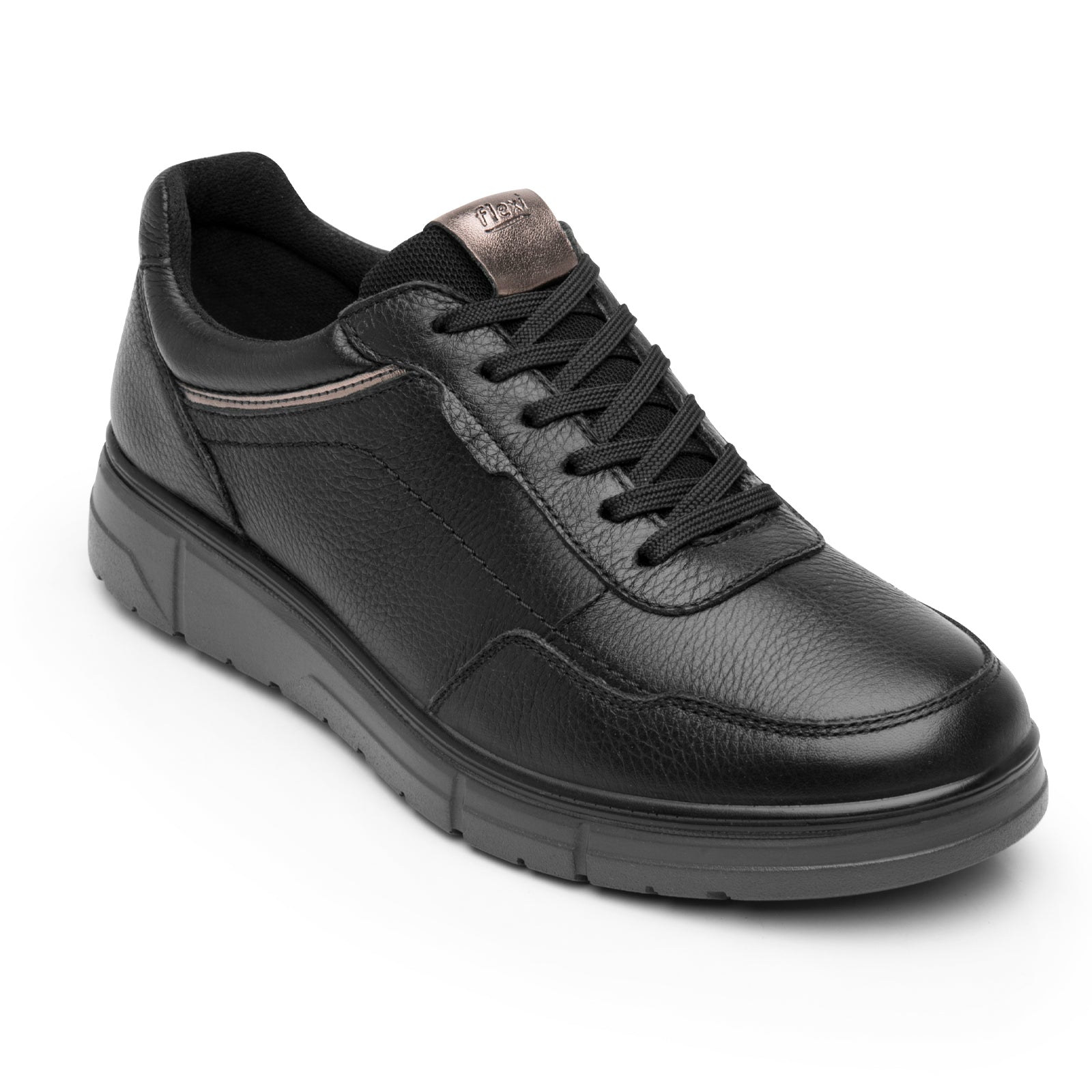 Tenis Confort Casual Para Dama Flexi 137902 Negro