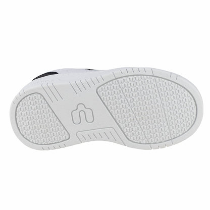 Tenis Choclo Casual Para niño Charly 1065383 Blanco Negro