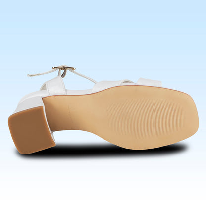 Sandalia De Tacón Dama Lady Paulina Cadiz 24322 Latte Charol