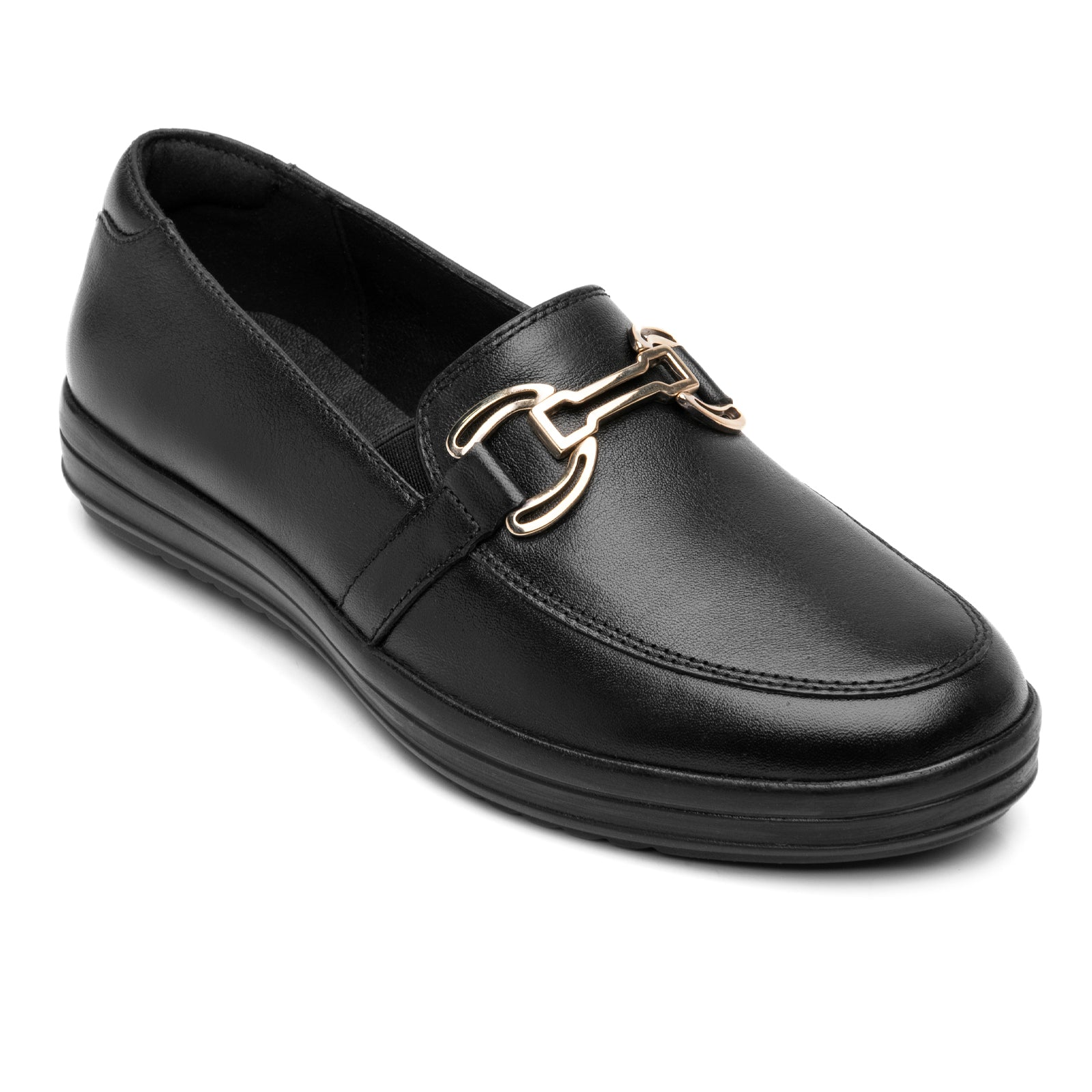 Zapato Mocasín Flexi Con Hebilla Para Dama 109411 Negro