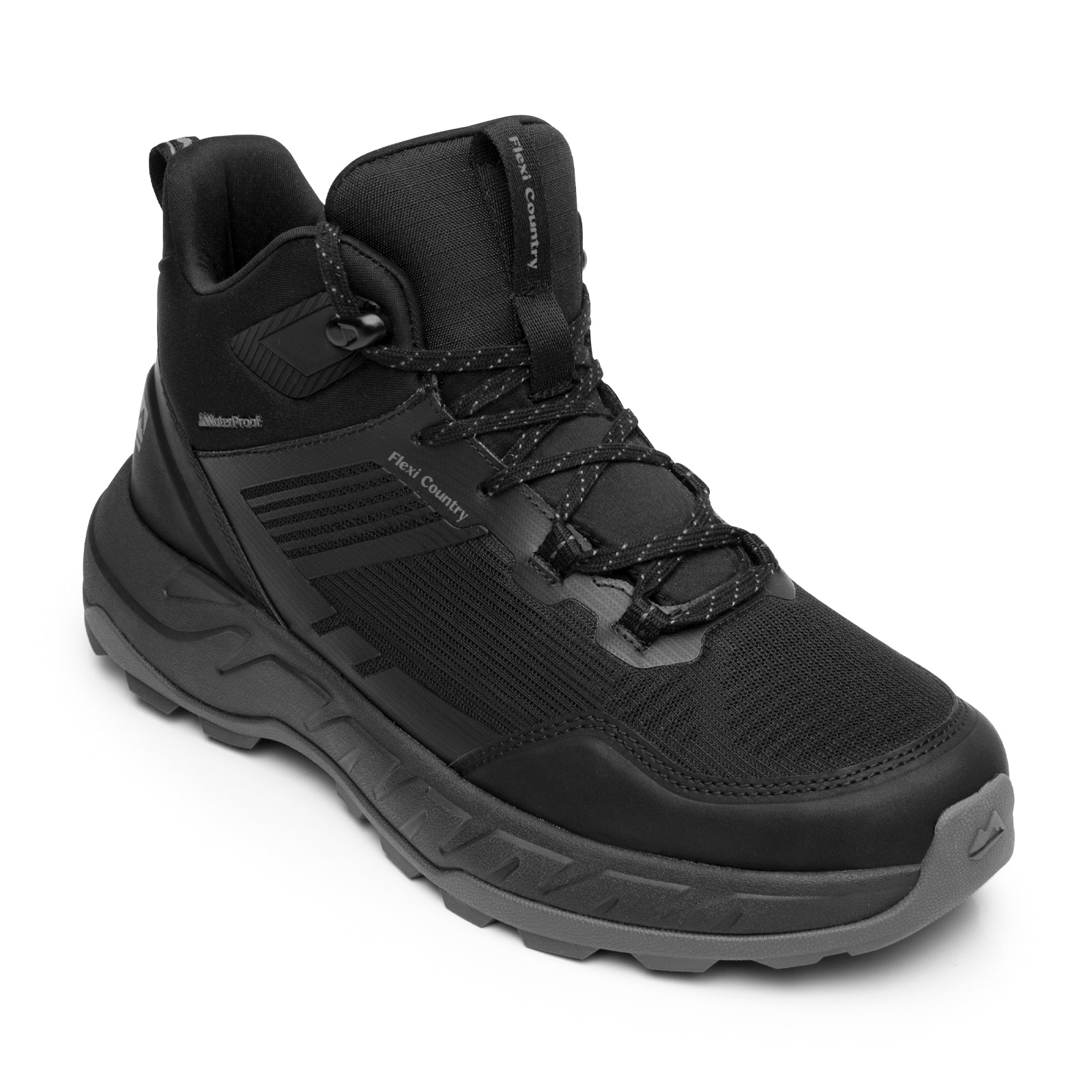 Bota Waterproof Confort Para Caballero Flexi Country 421104 Negro