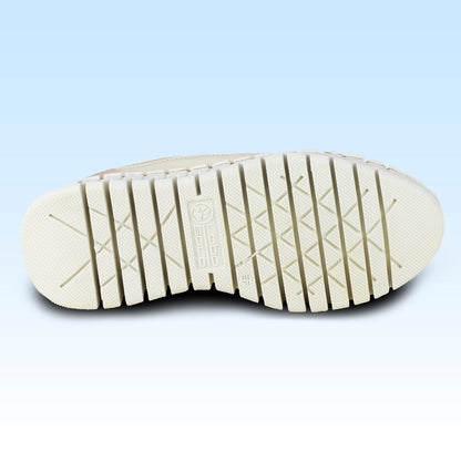 Tenis Sneaker De Plataforma Casual Para Dama Lobo Solo 4950 Marfil