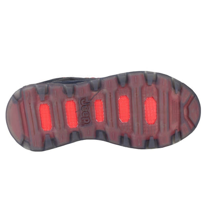 Bota Para Caballero Jeep 50000-70 Negro Rojo Original