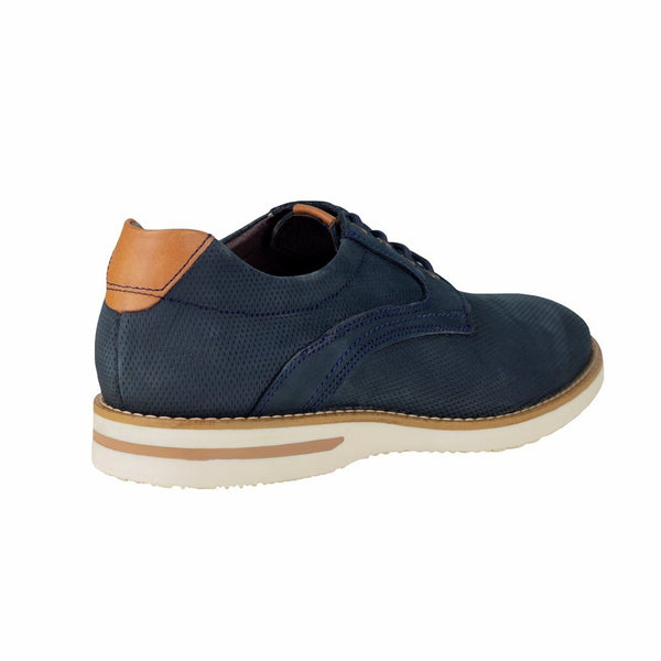 Zapato Hombre Derby Semivestir Gino Cherruti 6059 Nob.marino