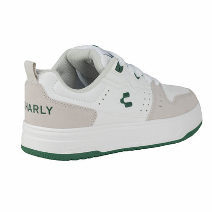 Tenis Choclo Urbano Casual Para Caballero 1087465 Blanco Verde