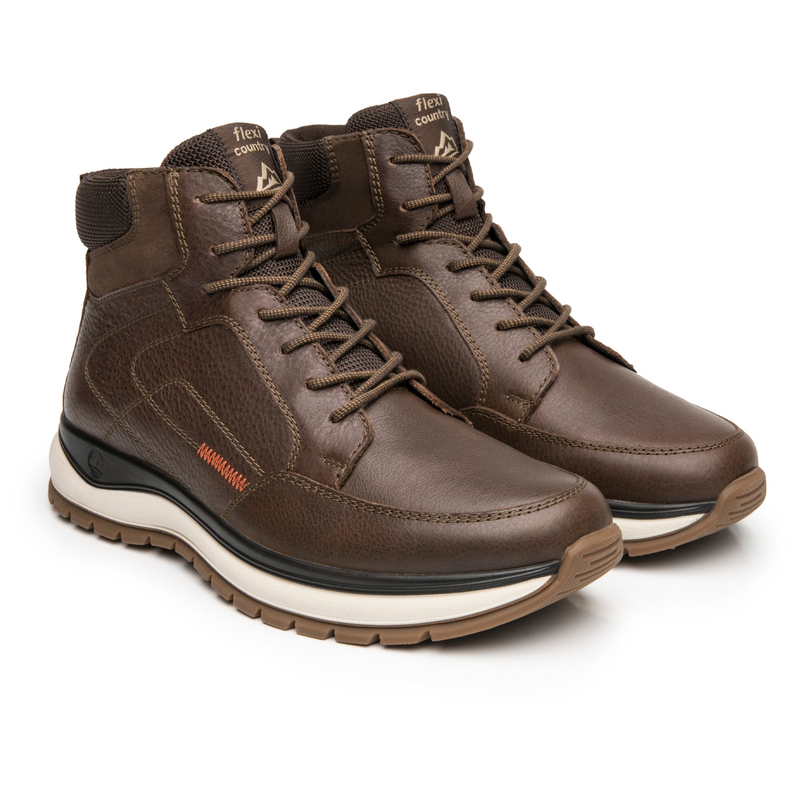 Botín Casual Para Caballero Flexi Country 401016 Chocolate