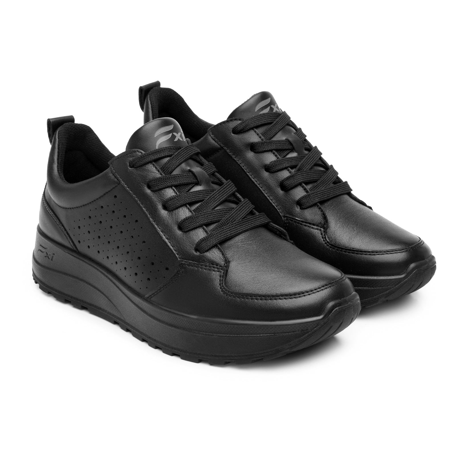 Tenis Casual Cómodos Para Dama Flexi 117212 Negro