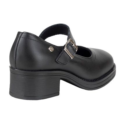 Zapato Tacón Escolar Para Niña Chabelo C954-A Negro 22-26