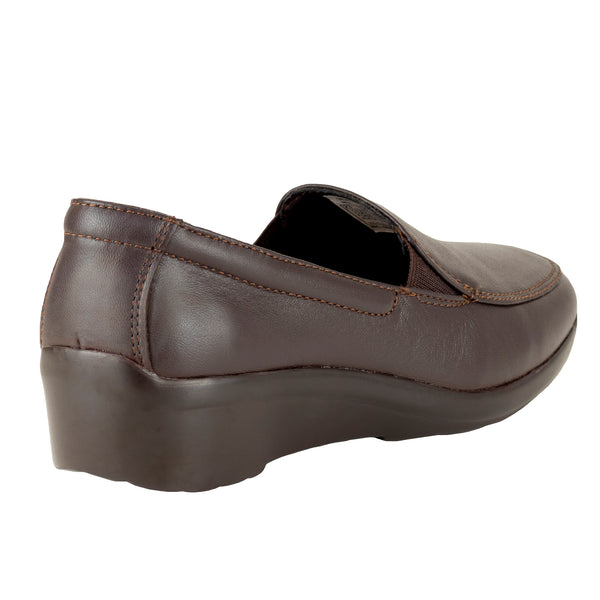 Mocasín Casual Dama Verde Tabaco Anely 7264 Café