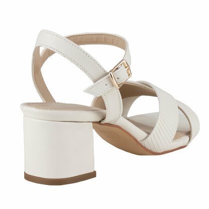 Sandalia De Tacón Para Dama Lady Paulina 21222 Latte