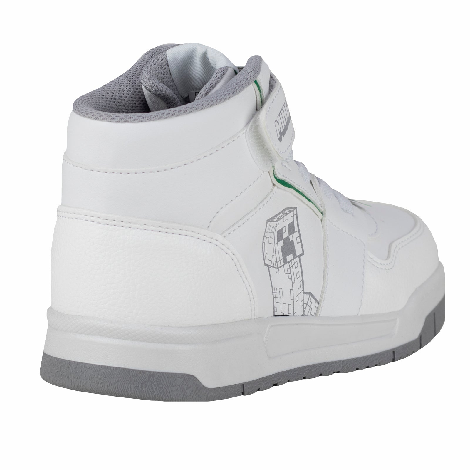 Tenis de Bota Escolar Casual Para Niño Minecraft Yuyin 5261 Blanco